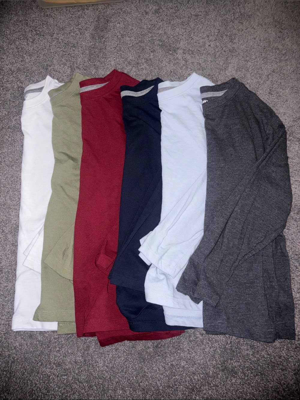 Boys Old Navy Long-Sleeve Crewneck Shirts - Multi Color Pack